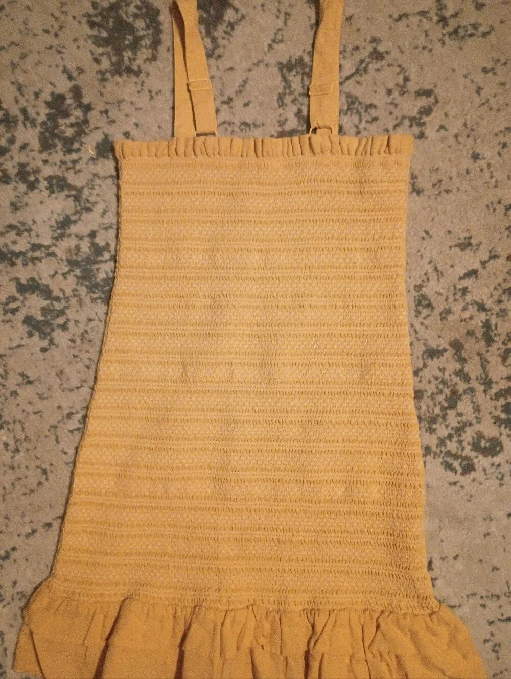American Eagle Sundress in Mustard Yellow